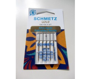 Schmetz Gold Titan Maschinennadeln für Stickgarn 75